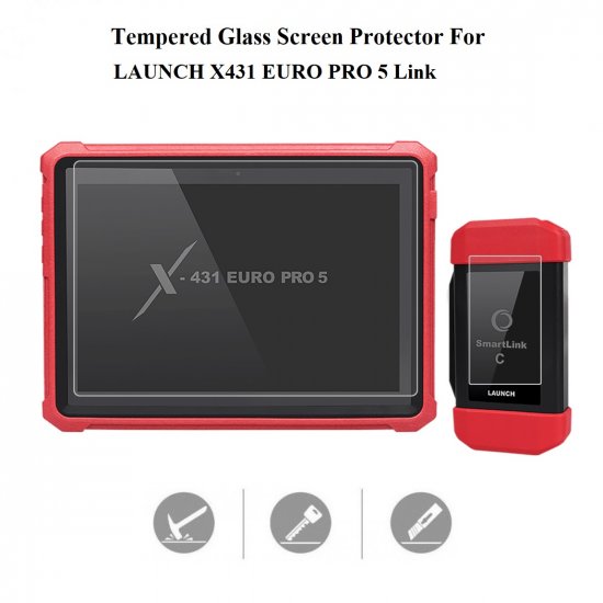 Tempered Glass Screen Protector for LAUNCH X431 EURO PRO5 LINK - Click Image to Close